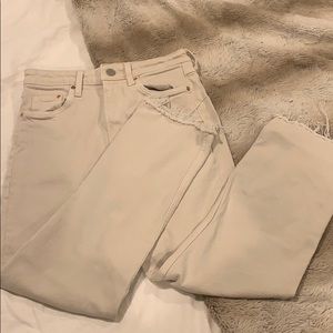 High waist denim in Natural (beige)